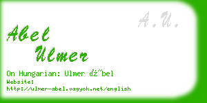 abel ulmer business card